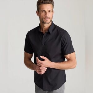 Untuckit Classic Short-Sleeve Coufran Shirt Sz. Large